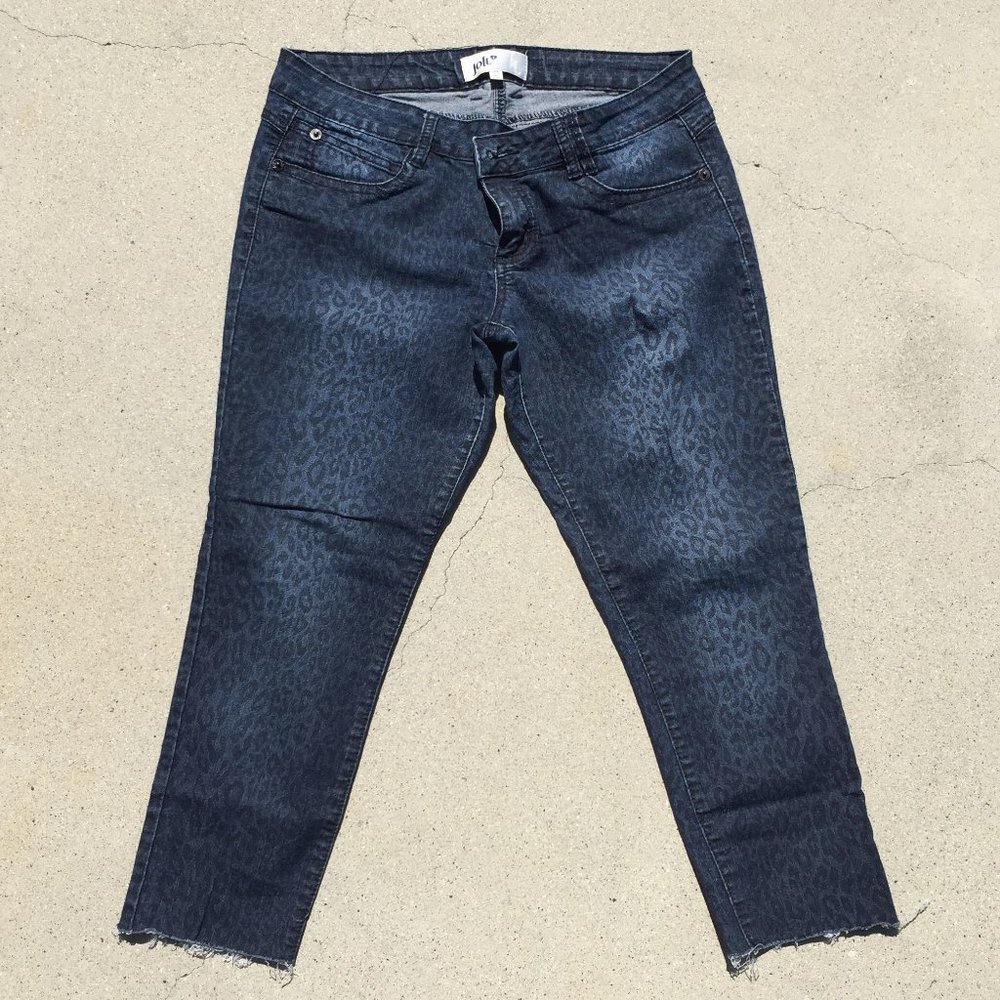 Leopard print Jolt Capri Jeans